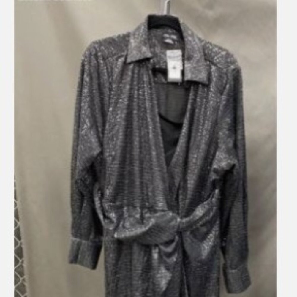 City Chic Black Sparkle Dress Size XL